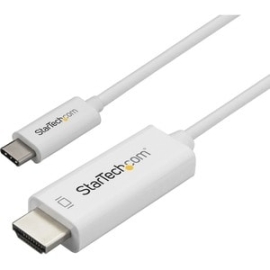 StarTech.com 3ft (1m) USB C To HDMI Cable - 4K 60Hz USB Type C DP Alt Mode To HDMI 2.0 Video Display Adapter Cable - Works W/Thunderbolt 3 - Cable For Chromebook, Projector, MacBook, Workstation, Tv, MacBook Pro, IPad Pro - First End: 1 X 24-pin USB Type