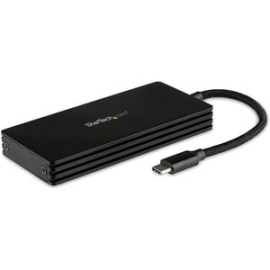 StarTech.com Drive Enclosure - USB 3.1 Type C Host Interface - Uasp Support External - Black - 1 X SSD Supported - 1 X Total Bay - Aluminium SM21BMU31CI3