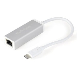 StarTech.com USB-C To Gigabit Ethernet Adapter - Aluminum - Thunderbolt 3 Port Compatible - USB Type C Network Adapter - USB 3.1 - 5 Gbit/s Data Transfer Rate - Realtek RTL8153 - 1 Port(s) - 1 - Twisted Pair US1GC30A