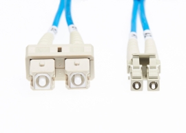 10m Lc-Sc OM1 Multimode Fibre Optic Cable | Blue FL.OM1LCSC10MB