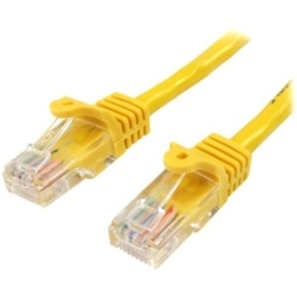 StarTech.com 3 M Yellow Cat5e Snagless RJ45 Utp Patch Cable - 3m Patch Cord - Cable For Network Device, Hub - First End: 1 X Rj-45 Network - Male - Second End: 1 X Rj-45 Network - Male - Patch Cable - Gold Plated Contact - Cm - 24 Awg - Yellow 45PAT3MYL