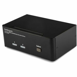 StarTech.com 2 Port Dual DisplayPort USB Kvm Switch With Audio - 2 Computer(s) - 1 Local User(s) - Wquxga - 3840 X 2400 - 6 X DisplayPort - Desktop SV231DPDDUA