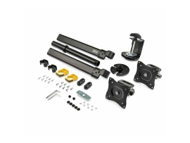 Startech.Com Dual Monitor Desk Mount <27", <8KG, Full Motion, H/Adj, Vesa, Black, 5YR ARMBARDUOG