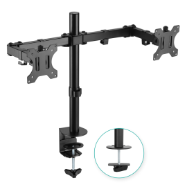 Mbeat® Activiva ErgoLife Dual Monitor Screen Double Joint Monitor Arm Detachable Vesa 360° Rotary Two Mounting Options Net Weight: 4.3kg (Ls) ACA-BMA-DC01K