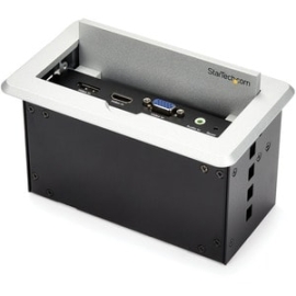 StarTech.com Conference Table Connectivity Box For A/V - USB Charging - LAN - HDMI / VGA / DisplayPort Inputs - HDMI Output - 4K - Cable Box - 170.2 Mm Length BOX4HDECP2