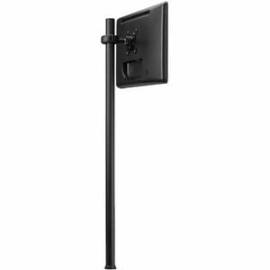 Sd-DP-1150 Tall Donut Pole And Head - Pole 1150mm (45.25") - Display Capacity 12kg (26.5lb) Each Head - Black SD-DP-1150