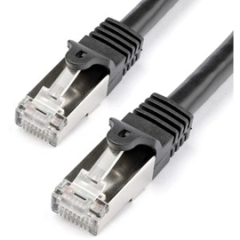 StarTech.com 1m Cat6 Patch Cable - Shielded (Sftp) Snagless Gigabit Network Patch Cable - Black - Cable For Network Device, Switch, Patch Panel, Workstation - First End: 1 X Rj-45 Network - Male - Second End: 1 X Rj-45 Network - Male - Patch Cable - Shie