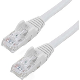 StarTech 50cm CAT6 Ethernet Cable - White Snagless Gigabit - 100W PoE Utp 250Mhz Category 6 Patch Cord Ul Certified Wiring/TIA - 50cm White CAT6 Ethernet Cable Delivers Multi Gigabit 1/2.5/5Gbps & 10Gbps Up To 160ft - 250Mhz - 24 Awg Stranded 100% Copper