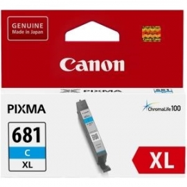 Canon Original High Yield Inkjet Ink Cartridge - Cyan Pack CLI681XLC