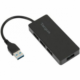 Targus USB Hub - USB - Smartphone, Mouse, Keyboard, Hard Drive, Flash Drive - External - 4 Total USB Port(s) - 4 USB 3.0 Port(s) - Pc, Mac ACH124US
