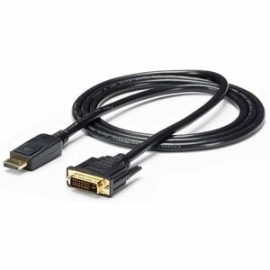 StarTech.com 6ft (1.8m) DisplayPort To Dvi Cable, DisplayPort To Dvi Adapter Cable, DP To Dvi-D Converter, Replacement For DP2DVIMM6 - 6ft Passive DP 1.2 To Dvi-D Single-link Cable Connects Dvi Monitor; 1920x1200/1080p 60Hz; Hbr2/Hdcp 1.4; Edid - Display
