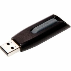 Verbatim Store 'n' Go V3 32 Gb USB 3.2 (Gen 1) Type A Flash Drive - Grey - 1 Each 49173