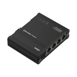 Teltonika | TSW304 | 4 Port Gigabit Din Rail Unmanaged Switch ** Passive PoE Over Spare Pairs ** TT.TSW304