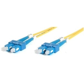 StarTech.com 2m Fiber Optic Cable - Single-Mode Duplex 9/125 - Lszh - Sc/Sc - OS1 - Sc To Sc Fiber Patch Cable - Cable For Network Device - First End: 2 X Sc Network - Male - Second End: 2 X Sc Network - Male - 100 Gbit/s - Patch Cable - Lszh - 9/125 µm