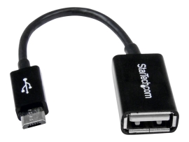 Startech 5" Micro USB 2.0 B To USB 2.0 A Otg Cable, M/F, Ltw UUSBOTG