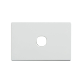 4C | Classic 1 Gang Switch Grid And Cover Plate - White 040.000.0021
