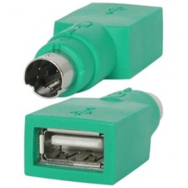 StarTech.com Replacement USB Mouse To Ps/2 Adapter - F/M - 1 X 4-pin Type A USB Female - 1 X 6-pin Mini-DIN (Ps/2) Keyboard/Mouse Male - Nickel Connector - Green GC46FM