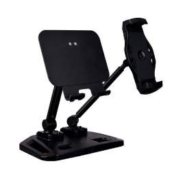 Universal And Adjustable Double Arm Stand Holder Black MOBACCOTC3B