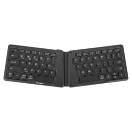 Targus Wireless Folding Keyboard - Antimicrobial - Bluetooth - Us AKF003US