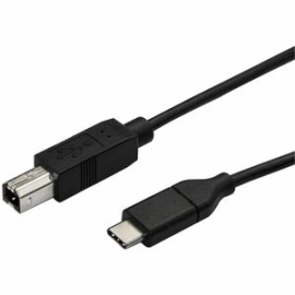 StarTech.com 3m 10 Ft USB C To USB B Printer Cable - M/M - USB 2.0 - USB C To USB B Cable - USB C Printer Cable - USB Type C To Type B Cable - Cable For Printer, Scanner - First End: 1 X 24-pin USB 2.0 Type C - Male - Second End: 1 X 4-pin USB 2.0 Type B
