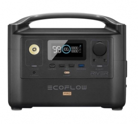 ECOFLOW RIVER PRO PORTABLE POWER STATION, 720Wh CAPACITY, 600W OUTPUT (1200W SURGE) 2Y WTY EF4PRO