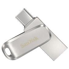 SanDisk Ultra Dual Drive Luxe USB Type-CTM Flash Drive, Metal, USB3.1/Type C Reversible Connector, Swivel Design, Type-C Enabled Devices, 5Y SDDDC4-128G-G46