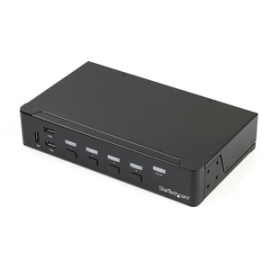 4 Port DisplayPort Kvm Switch - DP Kvm Switch With Audio And Built-in USB 3.0 Hub For Peripherals - 4K 30Hz (SV431DPU3A2) SV431DPU3A2