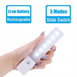 Simplecom Rechargeable Infrared Motion Sensor Wall Led Night Light Torch El608 (Cool White)