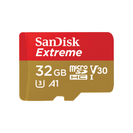 SanDisk Extreme microSDHC, SQXAF 32GB, V30, U3, C10, A1, UHS-1, 100MB/s R, 60MB/s W, 4x6, Lifetime Limited, Mobile Gaming SKU SDSQXAF-032G-GN6GN