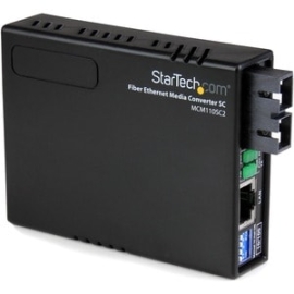 StarTech.com Transceiver/Media Converter - Taa Compliant - 2 Port(s) - 1 X Network (Rj-45) - 1 X Sc - Duplex Sc Port - Optical Fiber, Twisted Pair - Multi-mode - 1310 Nm Fiber - Fast Ethernet - 10Base-T, 100Base-FX, 100Base-TX - Ac Adapter - External MCM