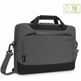 Targus Cypress TBS92602GL Carrying Case (Briefcase) For 35.6 Cm (14") Notebook - Grey - Woven Fabric, Plastic Body - Shoulder Strap, Handle, Trolley Strap - 325 Mm Height X 380 Mm Width X 40 Mm Depth TBS92602GL