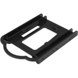 StarTech.com Drive Bay Adapter For 3.5" Sata/600, Serial Attached Scsi (Sas), U.2 Internal - Black - Easily Install One 2.5" Solid-state Drive Or Hard Drive Into A 3.5" Bay, Without Requiring Any Additional Hardware Or Tools - 2.5in SSD/Hdd Mounting Brac