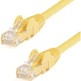 StarTech 5m CAT6 Ethernet Cable - Yellow Snagless Gigabit - 100W PoE Utp 250Mhz Category 6 Patch Cord Ul Certified Wiring/TIA - 5m Yellow CAT6 Ethernet Cable Delivers Multi Gigabit 1/2.5/5Gbps & 10Gbps Up To 160ft - 250Mhz - 24 Awg Stranded 100% Copper U