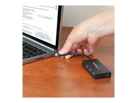Startech.Com 4 Port USB-C Hub, USB-C(1), USB(3), 2YR HB30C3A1CFB
