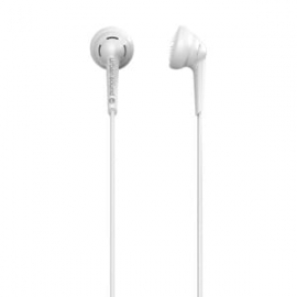 Verbatim Urban Sound Wired Earbud Binaural Stereo Earphone - White - In-ear - 32 Ohm - 20 Hz To 20 KHz - 1.20 M Cable - Gold Plated Connector - Mini-phone (3.5mm) 65532