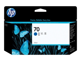 HP 70 130-Ml Blue Ink Cartridge - Z2100/3100/Z3200 C9458A