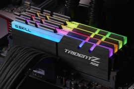 G.skill Pc4-25600 / Ddr4 3200 Mhz 32gb 4 X 8gb 16-18-18-38 1.35v Trident Z Rgb F4-3200c16q-32gtzr