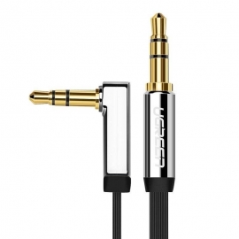 Ugreen 10729 3.5mm Male To 3.5mm Right Angle 3.5mm Aux Cable 5m (Black) ACBUGN10729