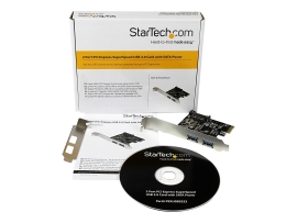 Startech.Com 2 Port PCIe USB 3.0 Card, Sata Power Required, Low Profile, 2YR PEXUSB3S23