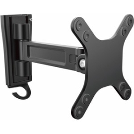 StarTech.com Wall Mount Monitor Arm, Single Swivel, For Vesa Mount Monitors / Flat-Screen TVs Up To 34" (33.1lb/15kg), Monitor Wall Mount - Save Space By Wall-mounting Your Monitor & Work In Comfort W/ The Adjustable Swivel Mount - Wall Mount Monitor Arm