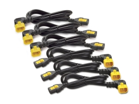 APC (Ap8702R-Ww) Power Cord Kit (6 Ea), Locking, C13 To C14 (90 Degree), 0.6M AP8702R-WW