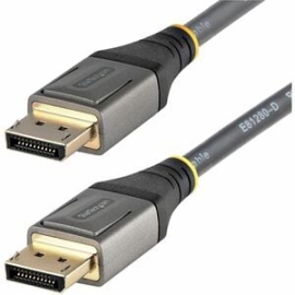 StarTech.com 10ft (3m) Vesa Certified DisplayPort 1.4 Cable, 8K 60Hz HDR10, UHD 4K 120Hz Video, DP To DP Monitor Cord, DP 1.4 Cable, M/M - Cable For Audio/Video Device, Monitor, Workstation, Tv, Projector - First End: 1 X 20-pin DisplayPort 1.4 Digital A