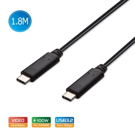 Simplecom CA519 Usb-c To Usb-c Cable USB 3.2 Gen1 5A 100W Pd 4K@60Hz 1.8M CA519