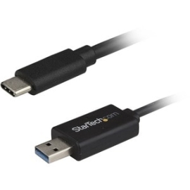 StarTech.com USB C To USB 3.0 Data Transfer Cable - Mac / Windows - Windows Easy Transfer Cable - Mac Data Transfer - 2m (6ft) - Quickly Transfer Your Windows Or Mac Files To Your USB-C Enabled Laptop Or Computer - USB C To USB Data Transfer Cable For Ma