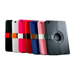 360 Rotational Leather Carry Case With Magnetic Flip For Mini IPad (Black Color Only) MOBACC7229IPADM