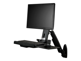 Startech Wall Mount Workstation Vesa Monitor - Adjustable Standing Desk 2YR WALLSTS1