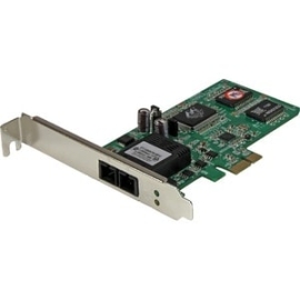 StarTech.com Gigabit Ethernet Card For Computer - 1000Base-SX - Plug-in Card - PCI Express X1 - 2 Gbit/s Data Transfer Rate - 1 Port(s) - 1 X Sc Port(s) - Optical Fiber PEX1000MMSC2