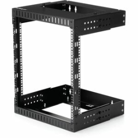 StarTech.com 2-Post 12U Heavy-Duty Wall Mount Network Rack, 19" Open Frame Server Rack With Adjustable Depth, Data Rack For It Equipment~ - 2-Post 12U Open Frame Network Rack With Adjustable Depth (12-20in) - Durable Heavy-duty 19" Data Server Rack - Eff