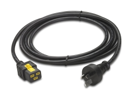 APC UPS Power Cord, C19 Plug To Aus Plug, 15AMP, 3.0M AP8754