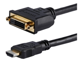 Startech.Com 0.2M HDMI To Dvi-D Adapter Cable, M/F, Black, Ltw HDDVIMF8IN